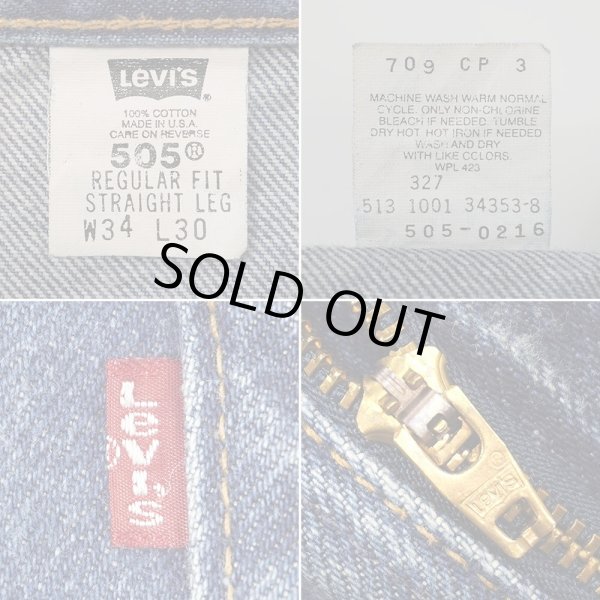 画像4: Early 00's Levi's 505 デニムパンツ "MADE IN USA / W34 L30" (4)