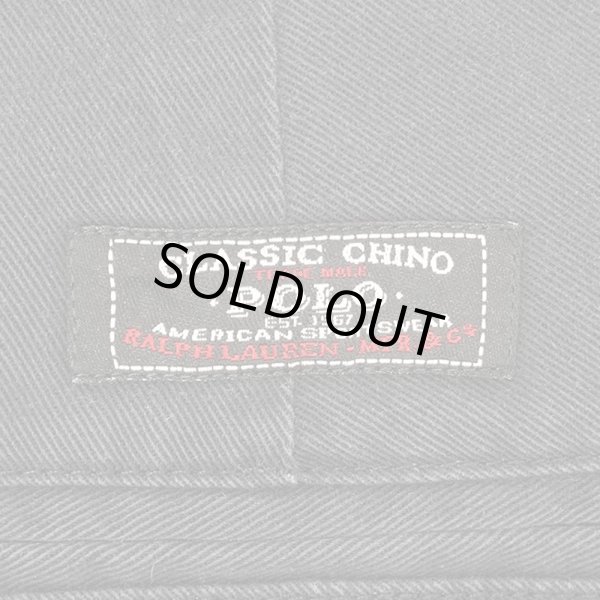 画像3: 90's POLO RALPH LAUREN ノータック チノトラウザー "BLACK / PHILIP PANT / W36 L32" (3)