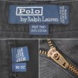 画像4: 90's POLO RALPH LAUREN ノータック チノトラウザー "BLACK / PHILIP PANT / W36 L32" (4)