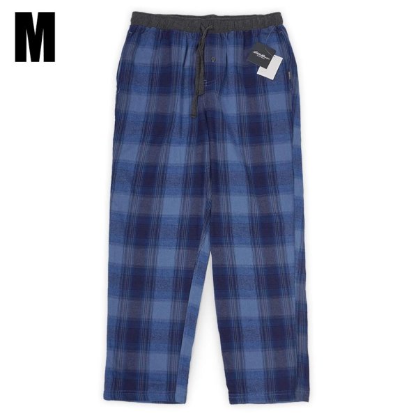 画像1: "M / DUSTED INDIGO" 日本未発売 Eddie Bauer フランネル スリーピングパンツ (1)