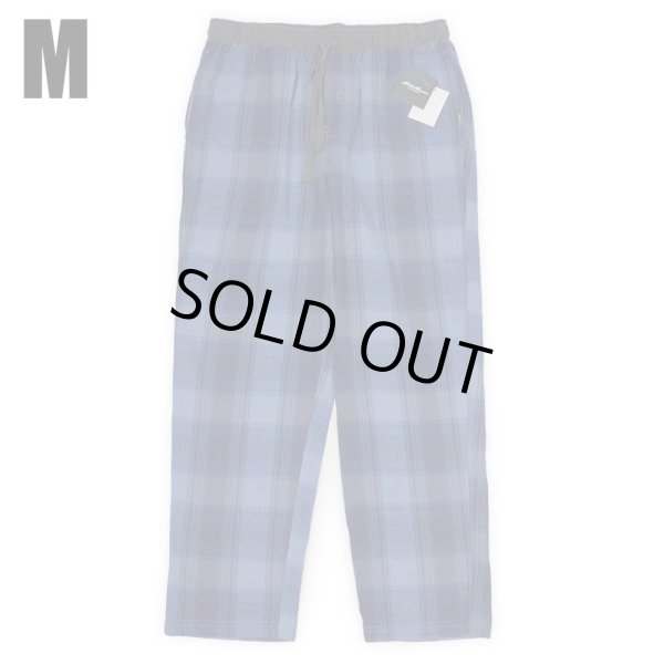 画像1: "M / DUSTED INDIGO" 日本未発売 Eddie Bauer フランネル スリーピングパンツ (1)