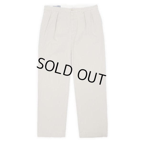 画像1: 00's Polo Ralph Lauren 2タック チノトラウザー "ANDREW PANT / BEIGE / W35 L32" (1)