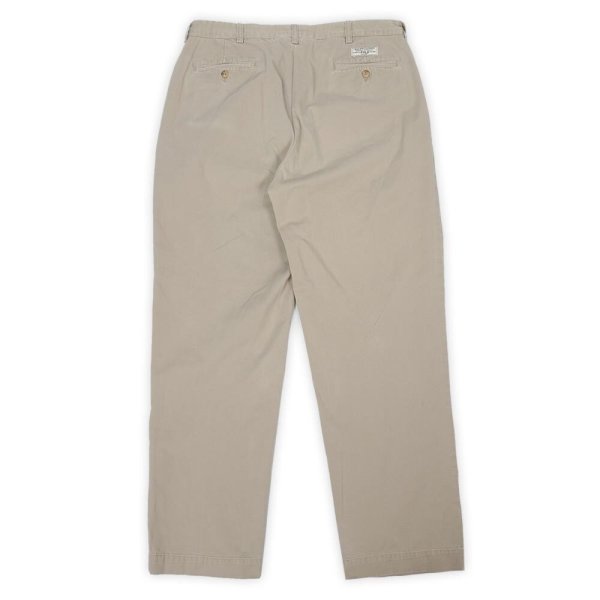 画像2: 00's Polo Ralph Lauren 2タック チノトラウザー "ANDREW PANT / BEIGE / W35 L32" (2)
