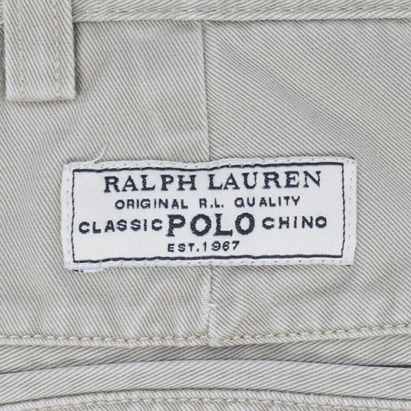 画像4: 00's Polo Ralph Lauren 2タック チノトラウザー "ANDREW PANT / BEIGE / W35 L32" (4)