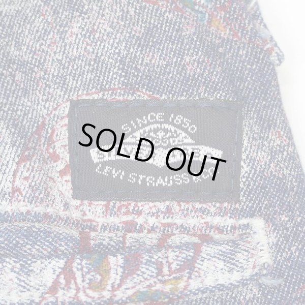 画像3: Early 90's Levi's SilverTab 総柄 2タック デニムショーツ "MADE IN USA" (3)