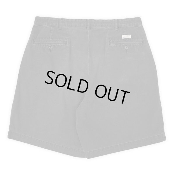 画像2: 90's Polo Ralph Lauren 2タック チノショーツ "TYLER SHORT / FADE BLACK" (2)