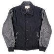 画像1: 90-00's Penmans レザー切り替え スタジャン "BLACK" (1)