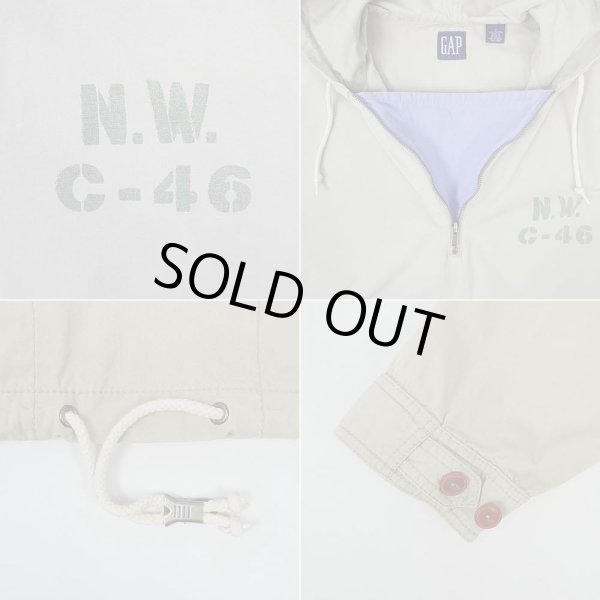 画像3: 90's OLD GAP コットンアノラックパーカー (3)