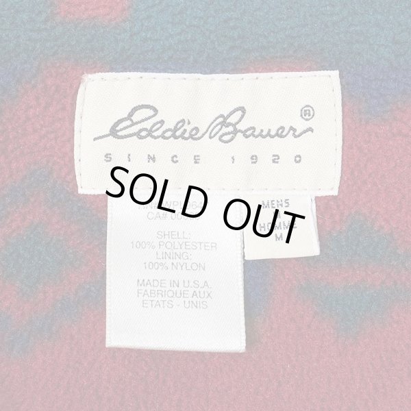画像2: 90's Eddie Bauer ネイティブ柄 フリースシャツジャケット "MADE IN USA" (2)