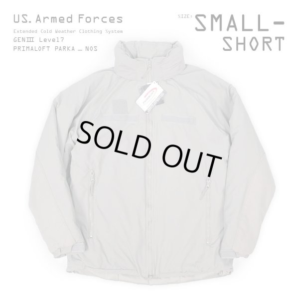 【DEADSTOCK / SMALL-SHORT】 US. Armed Forces ECWCS LEVEL7 プリマロフトパーカー