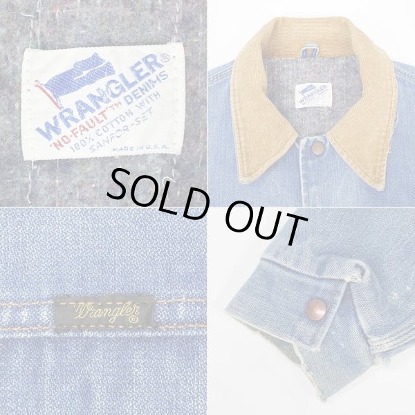 画像3: 80's Wrangler JL720NV ブランケットライナーデニムジャケット "MADE IN USA / BIG SIZE" (3)