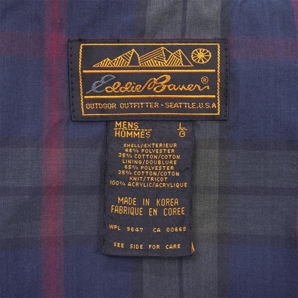 画像2: 90's Eddie Bauer ハリントンジャケット "黒タグ" (2)