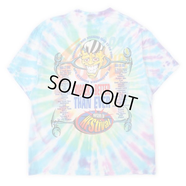 画像2: 00's HFStival タイダイ染め プリントTシャツ (2)