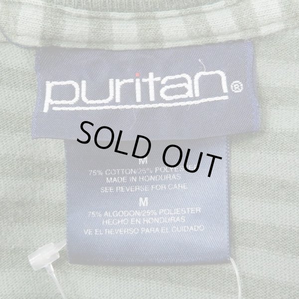 90s puritan マルチボーダーTシャツ　usa COUNTY SEAT マルチボーダー柄 Tシャツ “MADE IN USA