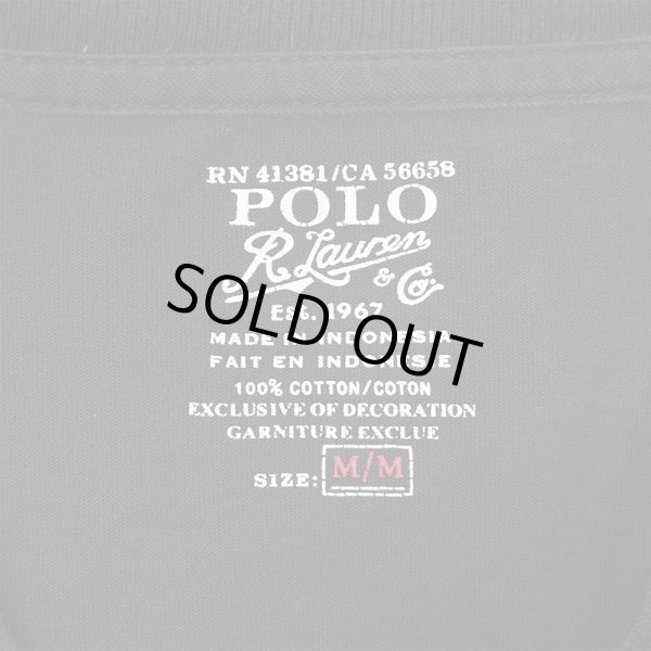画像2: 00's Polo Ralph Lauren L/S ポケットTシャツ "BLACK" (2)