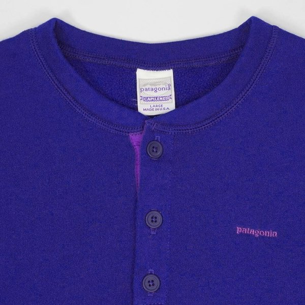 画像4: 90's Patagonia CAPILENE ヘンリーネック フリースカットソー "MADE IN USA" (4)