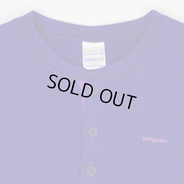 画像4: 90's Patagonia CAPILENE ヘンリーネック フリースカットソー "MADE IN USA" (4)
