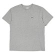 画像1: Early 00's NIKE スウォッシュロゴ刺繍 Tシャツ "Heather Gray" (1)