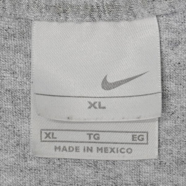 画像2: Early 00's NIKE スウォッシュロゴ刺繍 Tシャツ "Heather Gray" (2)