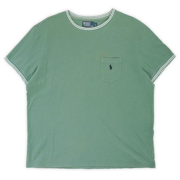 画像1: 90's Polo Ralph Lauren コットンピケ ポケットTシャツ (1)