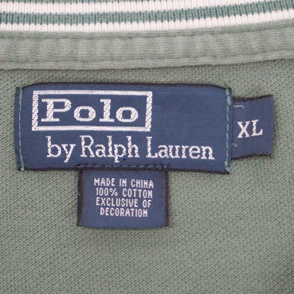 画像2: 90's Polo Ralph Lauren コットンピケ ポケットTシャツ (2)