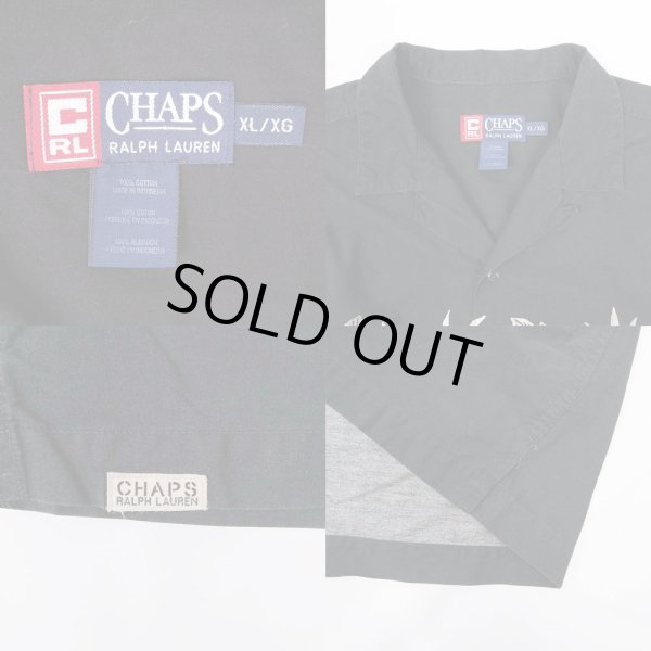 画像3: 90's CHAPS Ralph Lauren コットンハワイアンシャツ "BLACK BASE" (3)