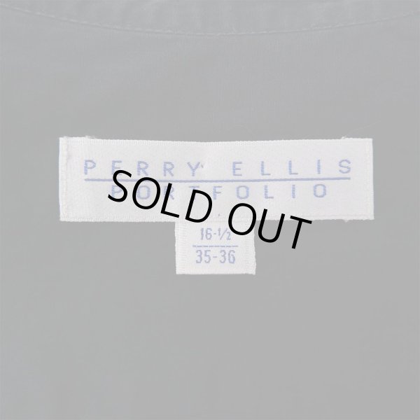 画像3: 90's PERRY ELLIS バンドカラーシャツ “BLACK” (3)