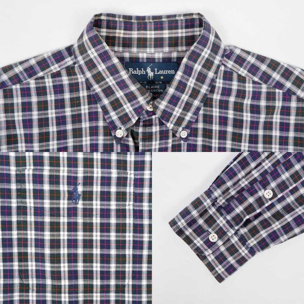 画像4: 90's Polo Ralph Lauren ボタンダウンシャツ "BLAIRE" (4)