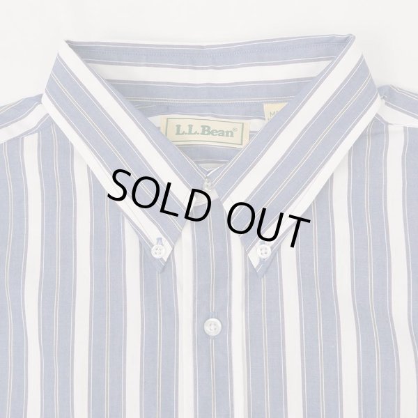画像3: 90's L.L.Bean マルチストライプ柄 ボタンダウンシャツ “DEADSTOCK” (3)