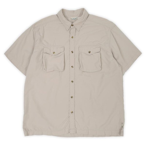 画像1: 90's L.L.Bean S/S ナイロンフィールドシャツ (1)
