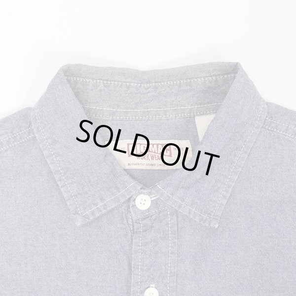 画像3: 90-00's BIG MAC コットンシャンブレーシャツ (3)