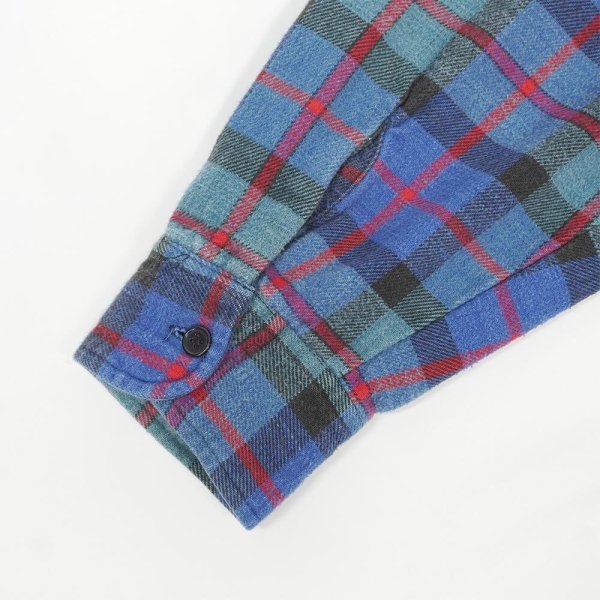 画像4: 90's Dickies ヘビーネルシャツ "Blue Plaid" (4)