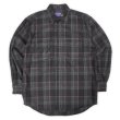 画像1: 00's PENDLETON レギュラーカラー ウールシャツ "Black Plaid" (1)