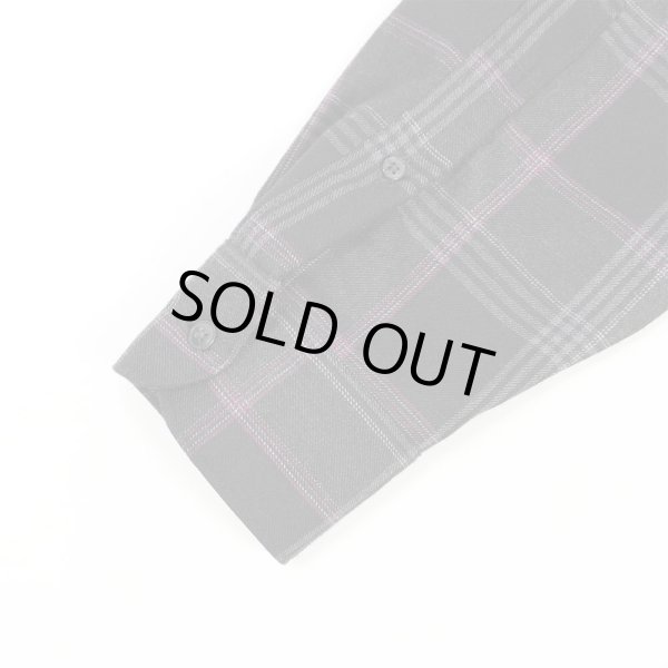 画像4: 00's PENDLETON レギュラーカラー ウールシャツ "Black Plaid" (4)