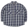 画像1: Late 90's ST JOHN'S BAY ヘビーネルシャツ "Navy Plaid" (1)