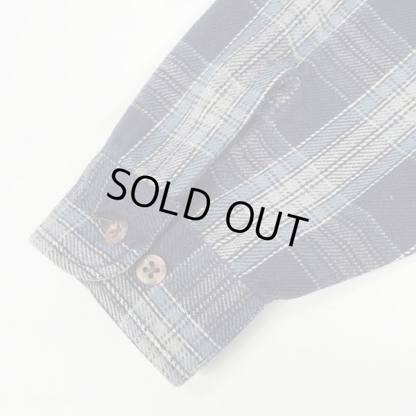 画像4: Late 90's ST JOHN'S BAY ヘビーネルシャツ "Navy Plaid" (4)