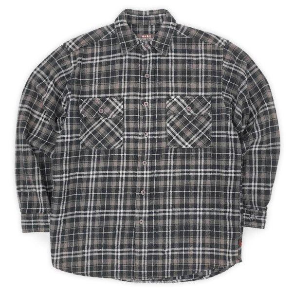 画像1: 00's MOOSE CREEK ヘビーネルシャツ "Black Plaid" (1)