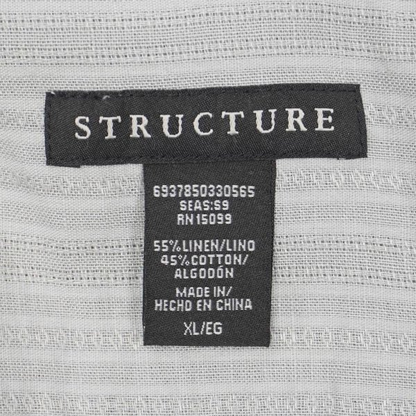 画像2: 90's STRUCTURE  キーネック プルオーバーシャツ (2)