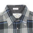 画像3: 90's NORTHWEST TERRITORY アクリル フランネルシャツ "Gray×Black×Blue Plaid" (3)