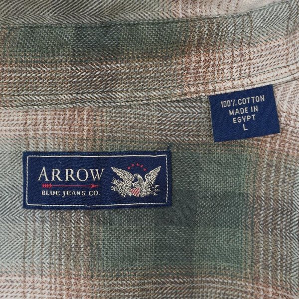 画像2: 00's Arrow フランネル ボタンダウンシャツ "Ombre Plaid" (2)