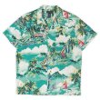 画像1: 00's Polo Ralph Lauren S/S 総柄 オープンカラーシャツ (1)