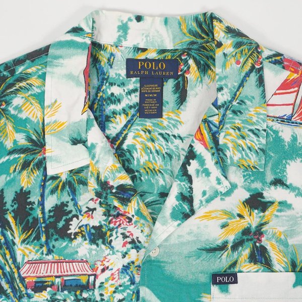 画像3: 00's Polo Ralph Lauren S/S 総柄 オープンカラーシャツ (3)