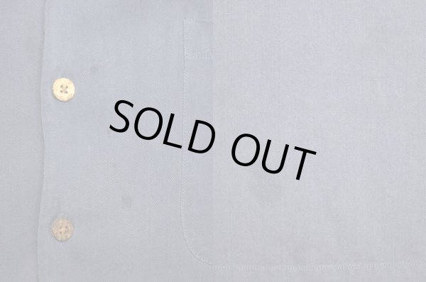 画像4: 90's Tommy Bahama S/S オープンカラーシャツ “NAVY / HBT織り” (4)