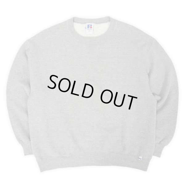 画像1: 90's RUSSELL 前V ブランクスウェット "MADE IN USA / HEATHER GRAY" (1)