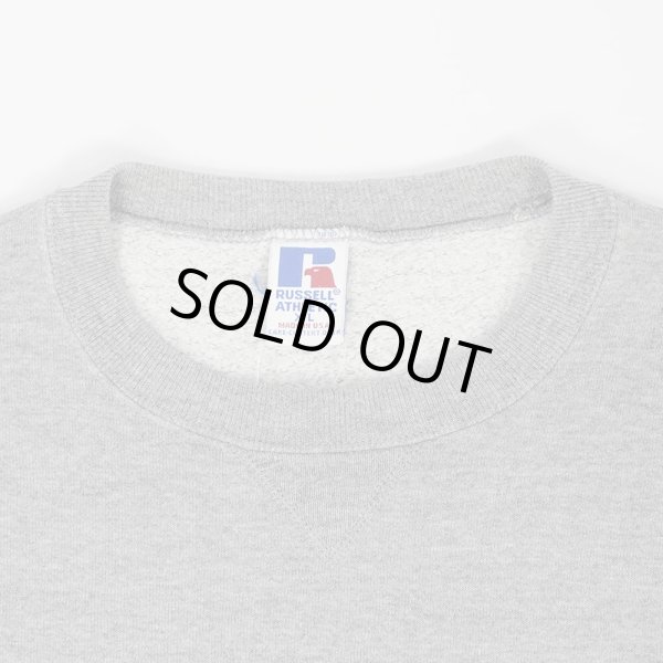 画像3: 90's RUSSELL 前V ブランクスウェット "MADE IN USA / HEATHER GRAY" (3)