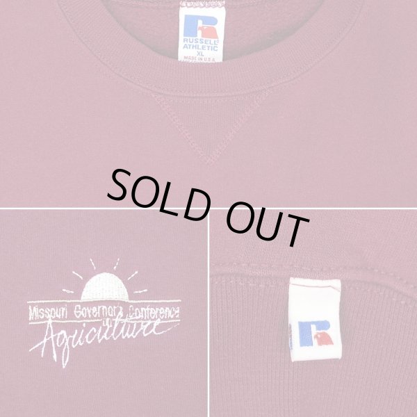 画像3: 90's RUSSELL ロゴ刺繍 スウェット "MISSOURI GOVERNOR'S CONFERENCE / MADE IN USA" (3)