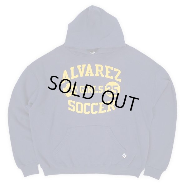 画像1: 90-00's RUSSELL カレッジプリント スウェットパーカー (1)