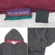 画像2: 80's GRAND BANKS サーマルライナー ヘンリーネック スウェットパーカー "BLACK" (2)