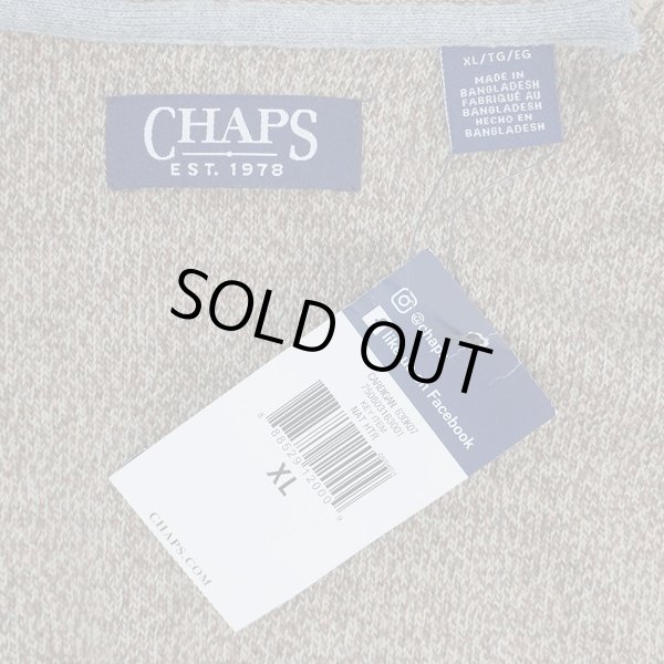 画像2: 00's CHAPS コットンニットカーディガン "DEADSTOCK" (2)