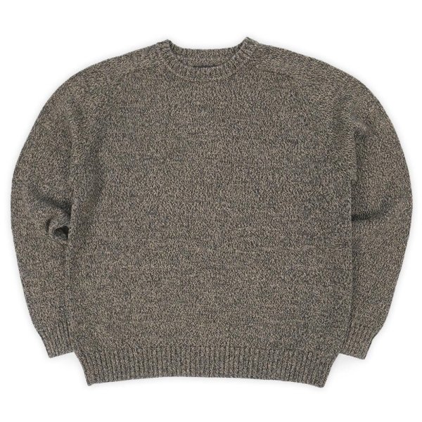 画像1: 00's craft & barrow コットンニット "BEIGH & CHARCOAL MIX" (1)